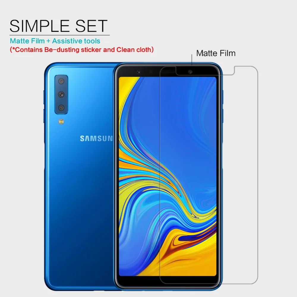 NILLKIN защита экрана для Samsung Galaxy A7 2018 прозрачная ПЭТ матовая защитная пленка