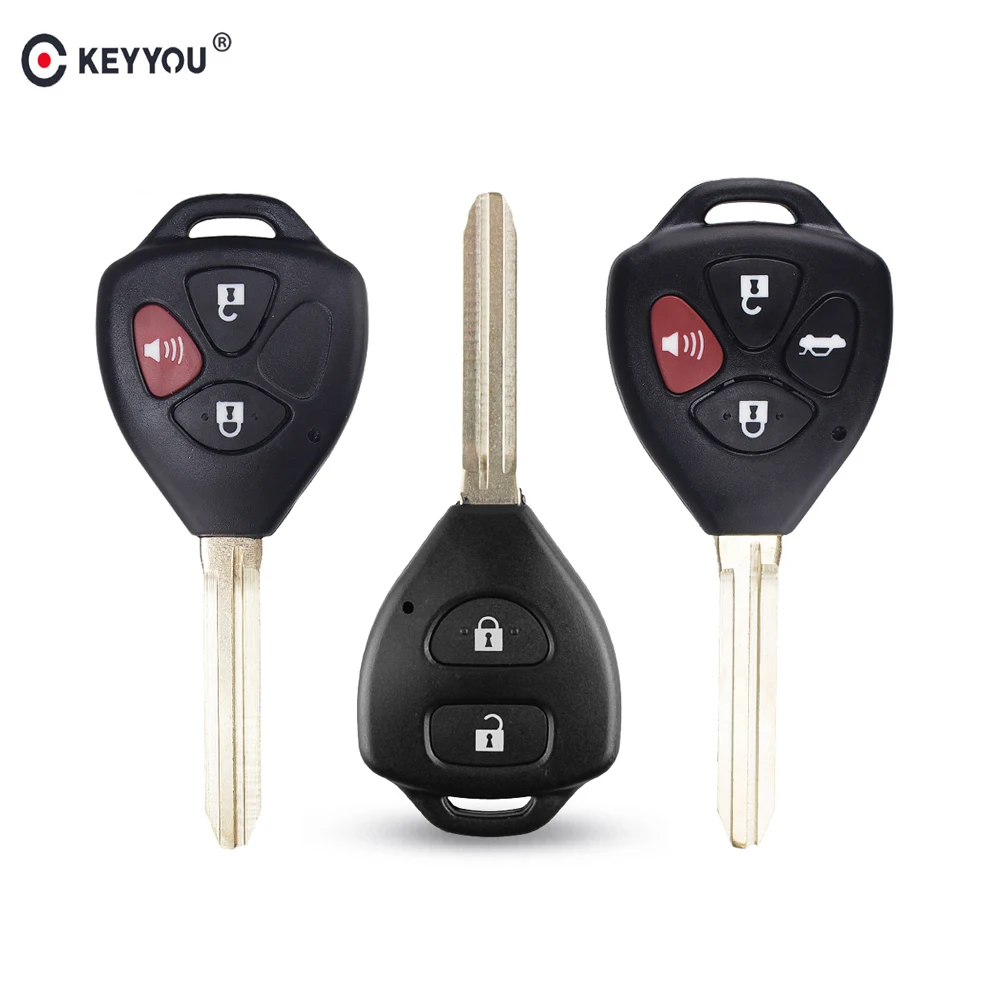 KEYYOU сменный Футляр для ключа Пластик дистанционного болванки ключей для Toyota Camry 2007 2008 2009 2010 ключ для Toyota Camry, Avalon, corolla матрица RAV4 Venza Yaris