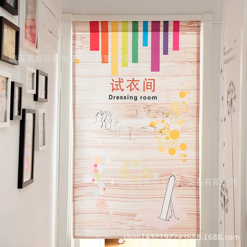 

Nice Curtains Korean fresh cloth art door curtain Japanese cafe partition curtain The fitting room door curtain decorative curta