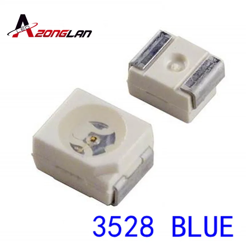 500 шт Бесплатная доставка 1210 3528 SMD СВЕТОДИОДНЫЙ ультра яркий синий свет Диод 470 475NM