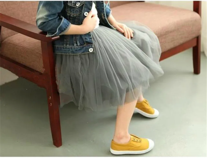 2017 весенняя-летняя симпатичная пышная юбка-пачка из мягкого фатина для девочек 8