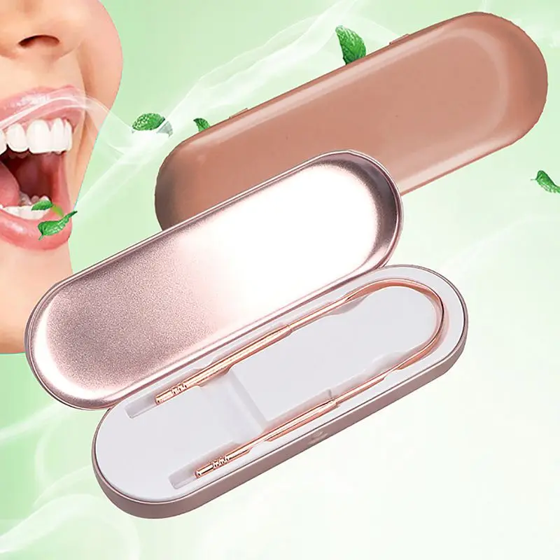 

Stainless Steel Scraper Health Rust Cleaner Fresh Breath Dental Oral Care Tools
