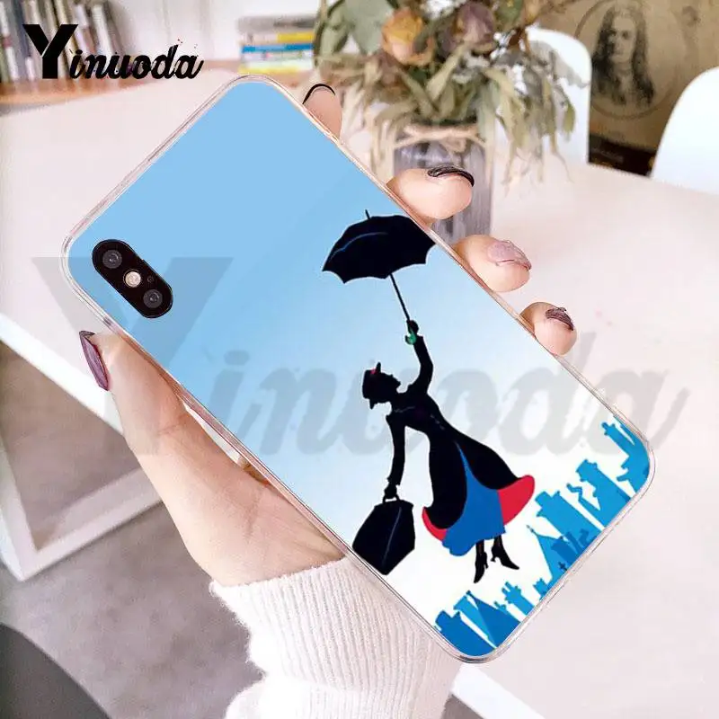 

Yinuoda Mary Poppins Coque Shell Phone Accessories Case for iPhone 8 7 6 6S Plus X 10 5 5S SE XS MAX XR11 11pro 11promax