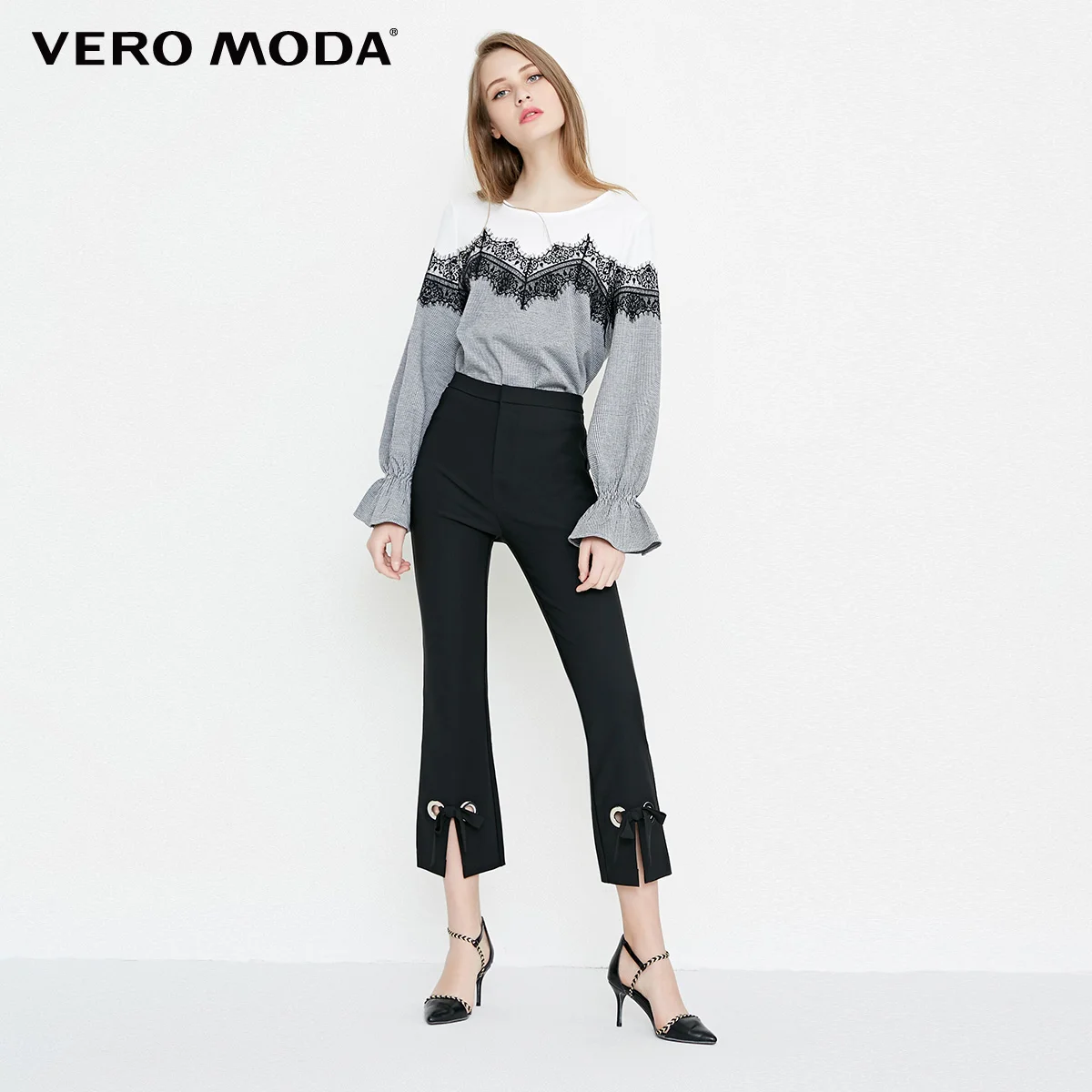 Vero Moda брендовые новые Коммутирующие простые эластичные однотонные тонкие версии