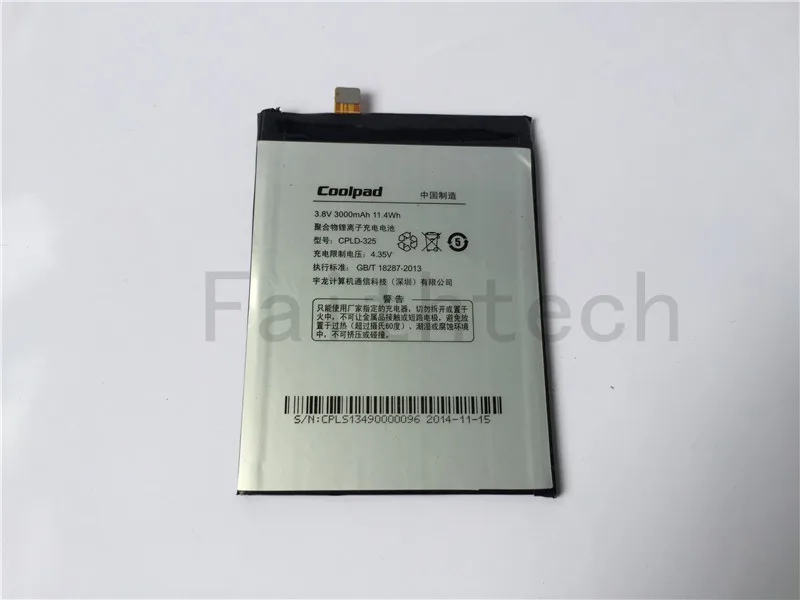 Для Coolpad CPLD 325 Батареи Мобильного Телефона 3000 мАч 8731 8731L Высокое Качество