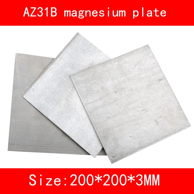 

size:length*width*thickness/200mm*200mm*3mm AZ31B Magnesium metal alloy plate Mg sheet
