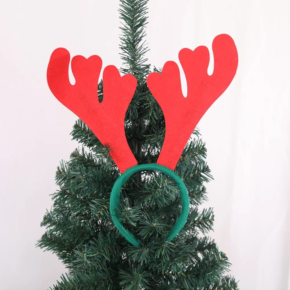 Рождественские подарки обычные красные рога Рождественское украшение ткань