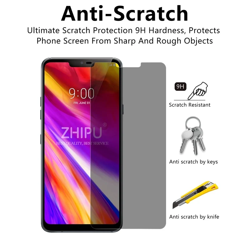Закаленное стекло для защиты экрана LG G7 ThinQ 6 1 дюйма 2.5D Arc Edge защита от