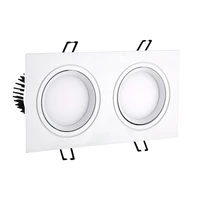 10w14w20w30w acrylic led cob ceiling light flush mount adjustable dual head lamp fixture corridor white shell