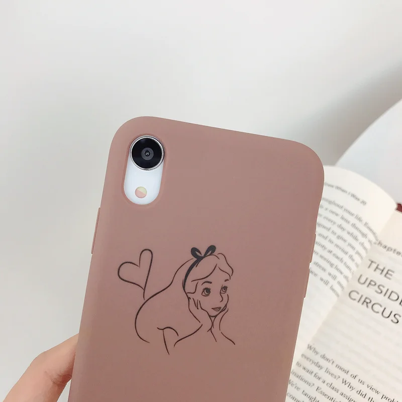 Чехол с рисунком Алисы для iPhone 11 Pro iPhone11 6 6S 7 8 Plus для iPhone X XS MAX XR мягкая задняя крышка ретро коричневый Чехол