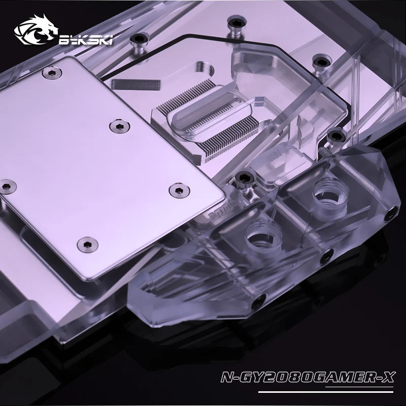 Bykski полное покрытие GPU водоблок для GALAX GEFORCE RTX 2080 геймерская видеокарта AURA SYNC N-GY2080GAMER-X