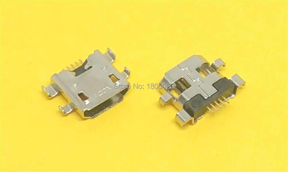 10 шт. мини разъем Micro USB 5 контактный тяжелой пластины для Asus мобильный телефон