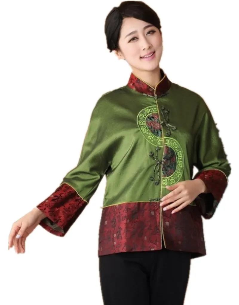 Shanghai Story new arrival Wool Jacket Chinese Women's blouses Embroider shirt Flowers chinese style blouses Size M-3XL 2261