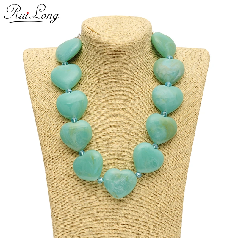 Новое поступление модное женское многоцветное акриловое ожерелье из смолы