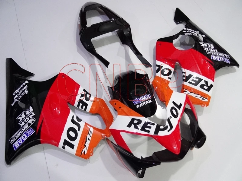 Обтекатель CBR600 F4i 2001 2003 Обтекатели repsol CBR 02 наборы для тела 600 03 без краски|Полные