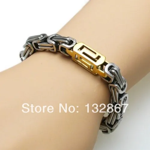 Мужской комплект ювелирных изделий из нержавеющей стали 6 мм Византийская