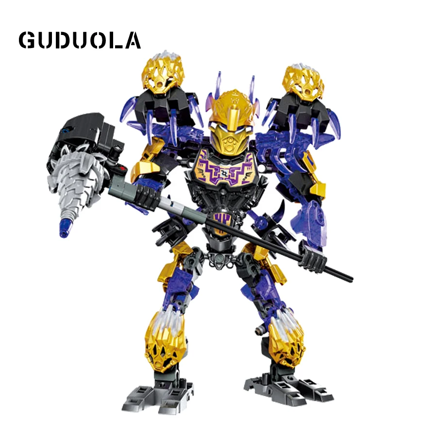 Guduola BIONICLE 4 шт./компл. Tahu Ikir Umarak Uxar Kopaka Melum Onua Terak рисунок 612 блок игрушки совместимая бионика