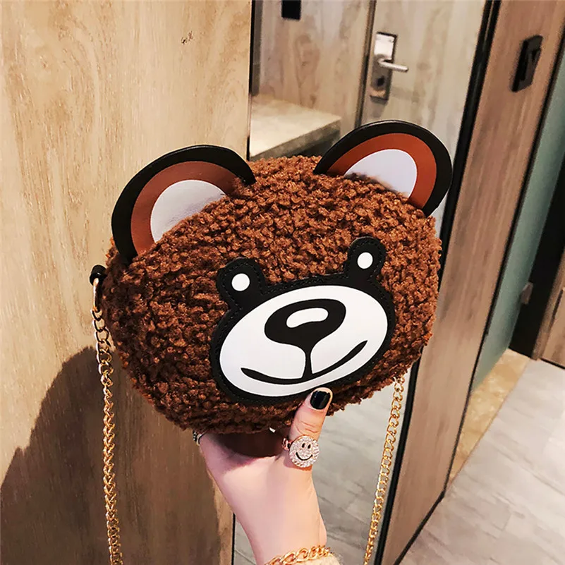 Детские плюшевые backpackмультфильм плюшевый медведь дикий широкополосный sac dos enfant