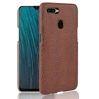 for oppo a5s case oppo ax5s cph1909 pu leather crocodile skin hard protective back cover for oppo a5sax5 s phone bag cases