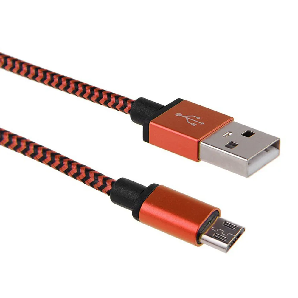 EPULA Плетеный алюминиевый Micro USB кабель для передачи данных и синхронизации 2A