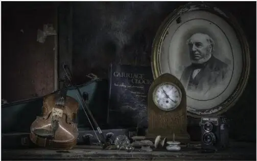 Ткань для украшения стен гостиной плакат картина древняя фотография часы в форме