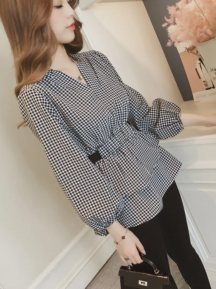 Blusa Новое поступление новые хлопковые топы 2020 размера плюс в Корейском стиле Vadim