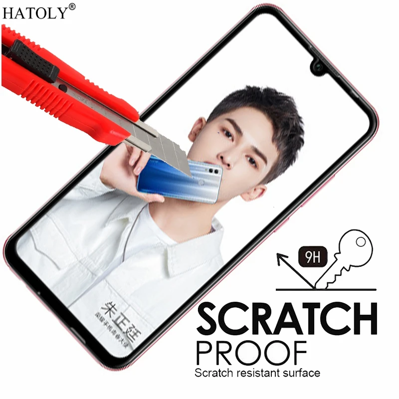 1 шт. закаленное стекло для Huawei Honor 10 Lite защита экрана P Smart 2019 полное покрытие 3D