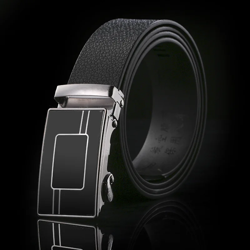 

2019 New Sports and leisure Simple Atmosphere High-end business Fashion Automatic Buckle Men's Belt leather belt