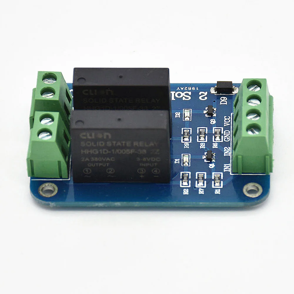 5 в 2-канальный твердотельные релейные платы синий PCB используется для MEGA2560 MEGA1280 ARM
