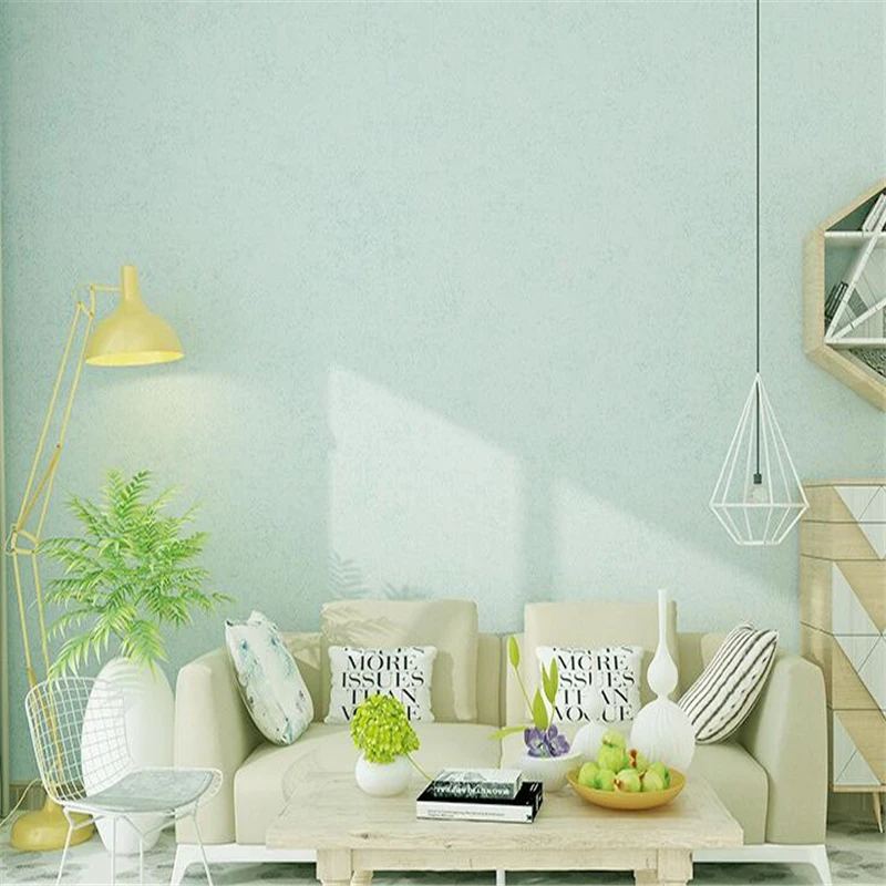 

beibehang Modern minimalist plain wallpaper non-woven wallpaper solid color bedroom papel de parede 3d wall papers home decor