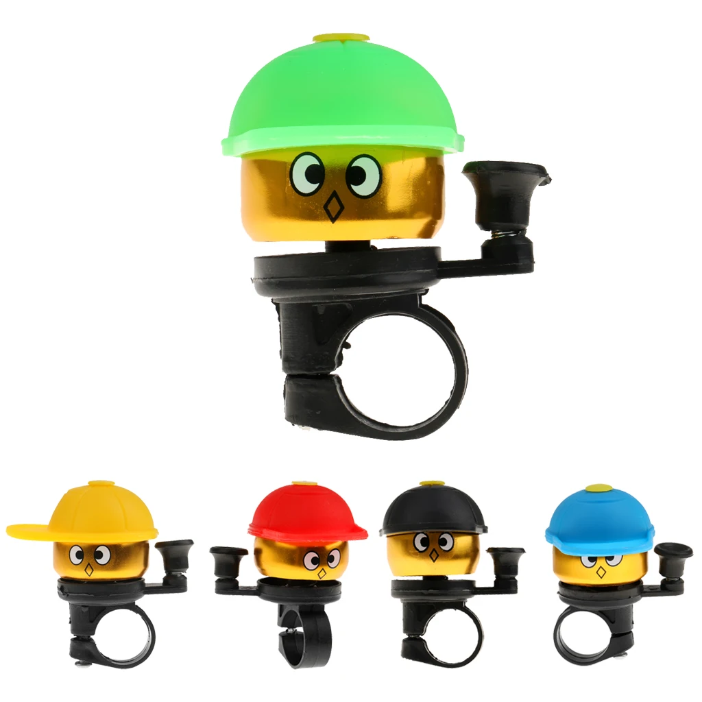 

Cute Boy Bicycle Ring Bell Cycle Handle Bar Sports Horns Alarm Bicycle Accessories for MTB Road Moutain Bike Green/Yellow/Red
