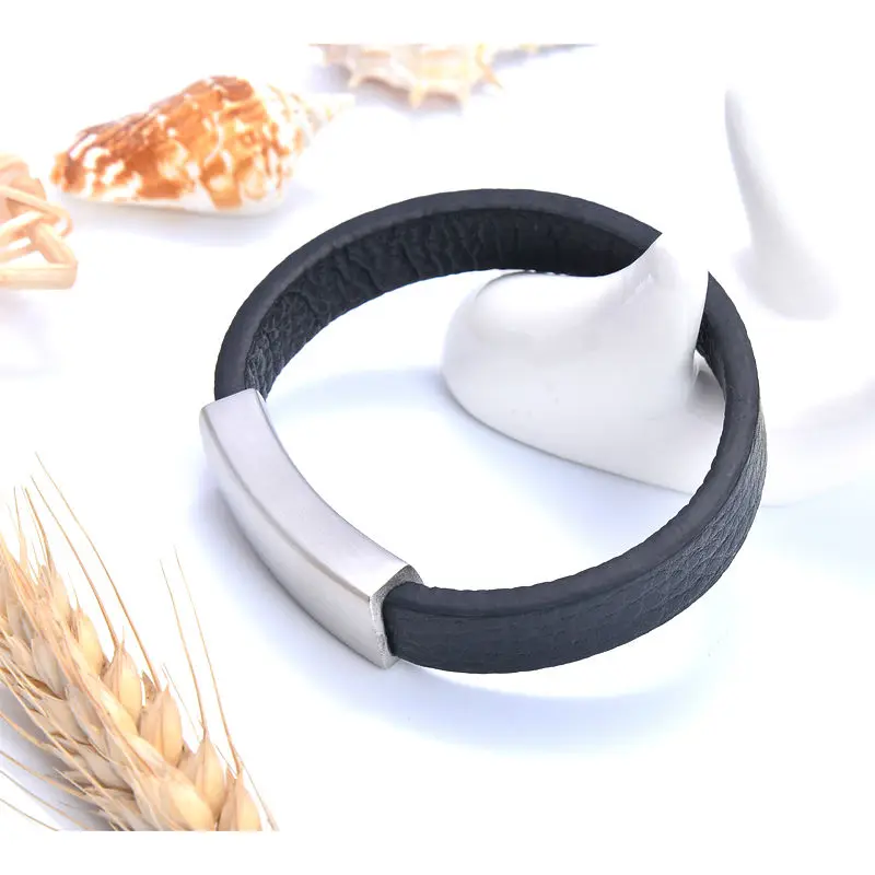 Матовый Модный магнитный браслет из нержавеющей стали ювелирные изделия