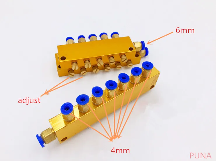 Распределитель масла 5 полосный Регулируемый разряд автоматический масляный