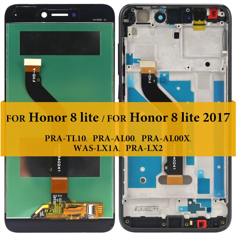 5 2 'для Honor 8 Lite ЖК дисплей в сборе Замена с сенсорным экраном PRA TL10 AL00 AL00X WAS