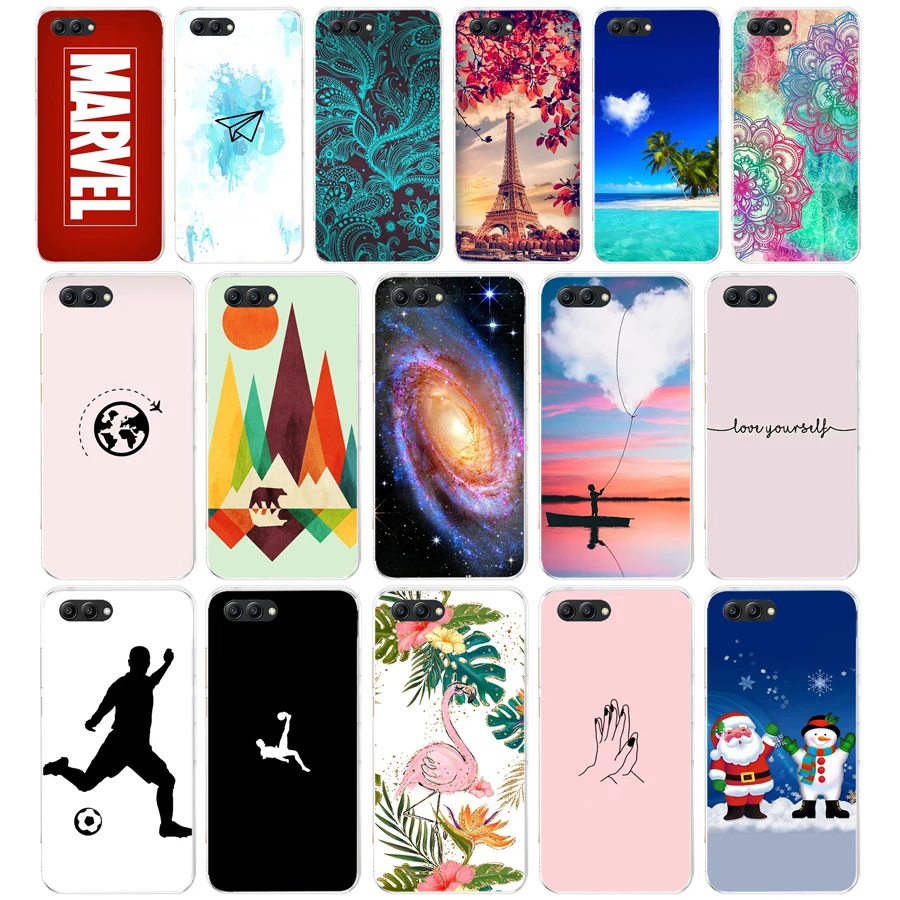 U силиконовый чехол для телефона 5 84 дюймов huawei honor 10 9 мягкая задняя крышка из ТПУ