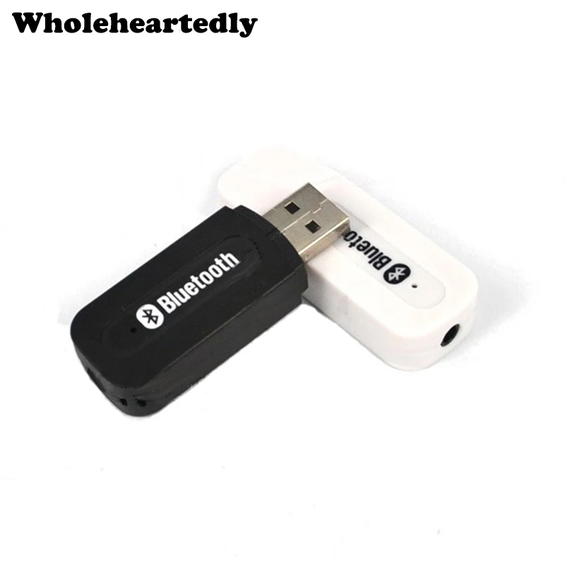 

Promotion !! Mini Portable USB Wireless Handfree Bluetooth Music Receiver Dongle Kit Mp3 With 3.5mm Audio Cable for Speaker Aux