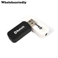 promotion mini portable usb wireless handfree bluetooth music receiver dongle kit mp3 with 3 5mm audio cable for speaker aux