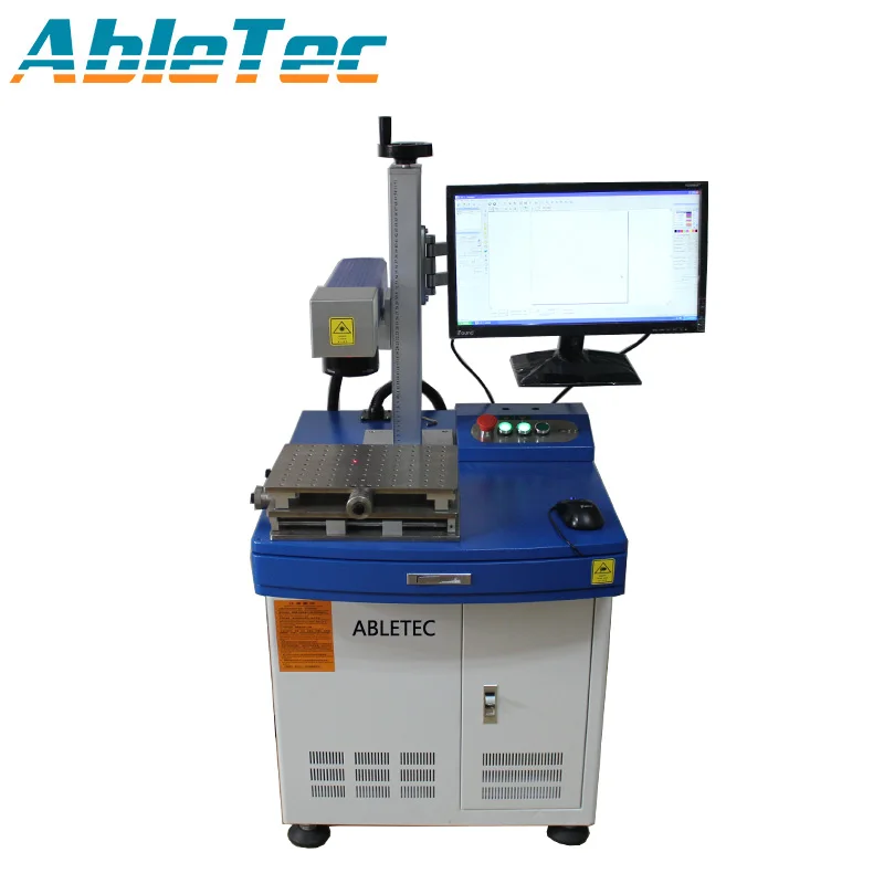 

High speed wuhan Raycus laser supply metal fiber laser marking machine