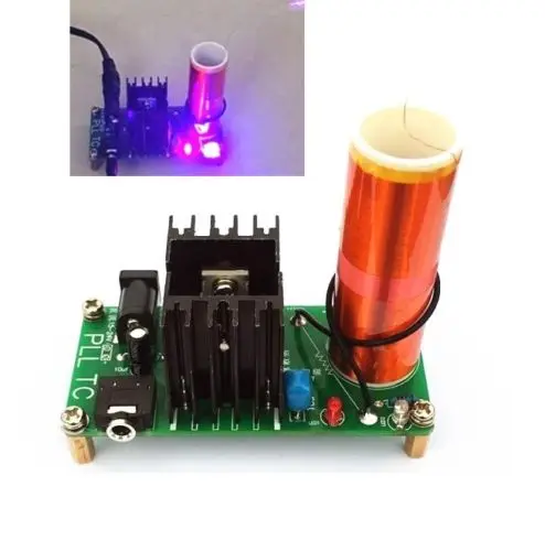 Наборы сделай сам 15 Вт мини-музыкальный рандомный генератор Tesla беспроводная