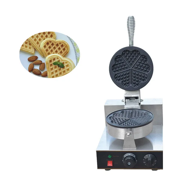 

Commercial electric heart-shaped waffle machine 220V