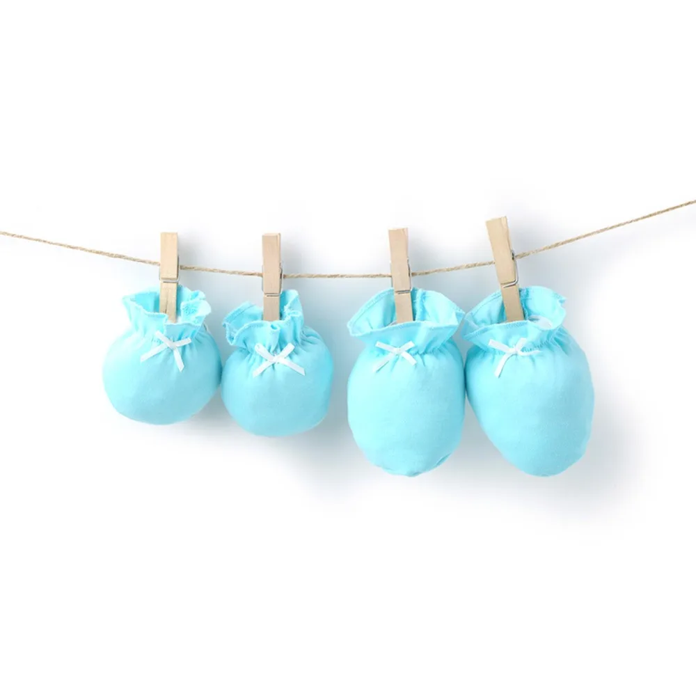 Комплект из 2 предметов детские перчатки для новорожденных + носки хлопковые с