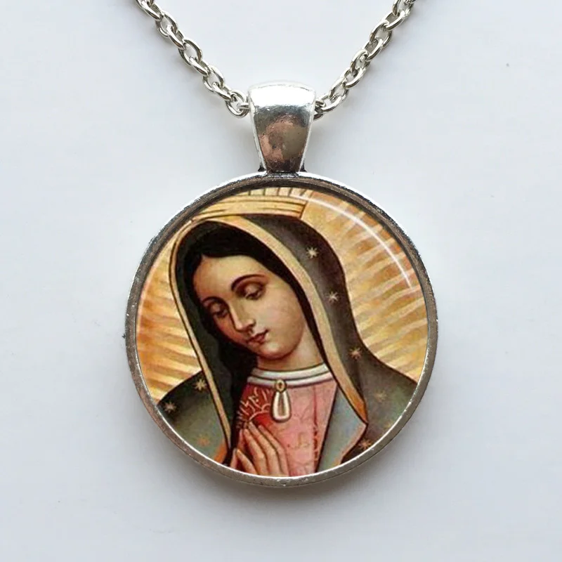 Ожерелье с подвеской Богородица гуадалупа Дева Мария Священное Сердце