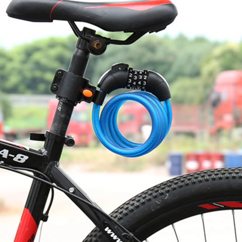 1 5 м высокопрочный светодиодный Противоугонный велосипедный замок безопасный