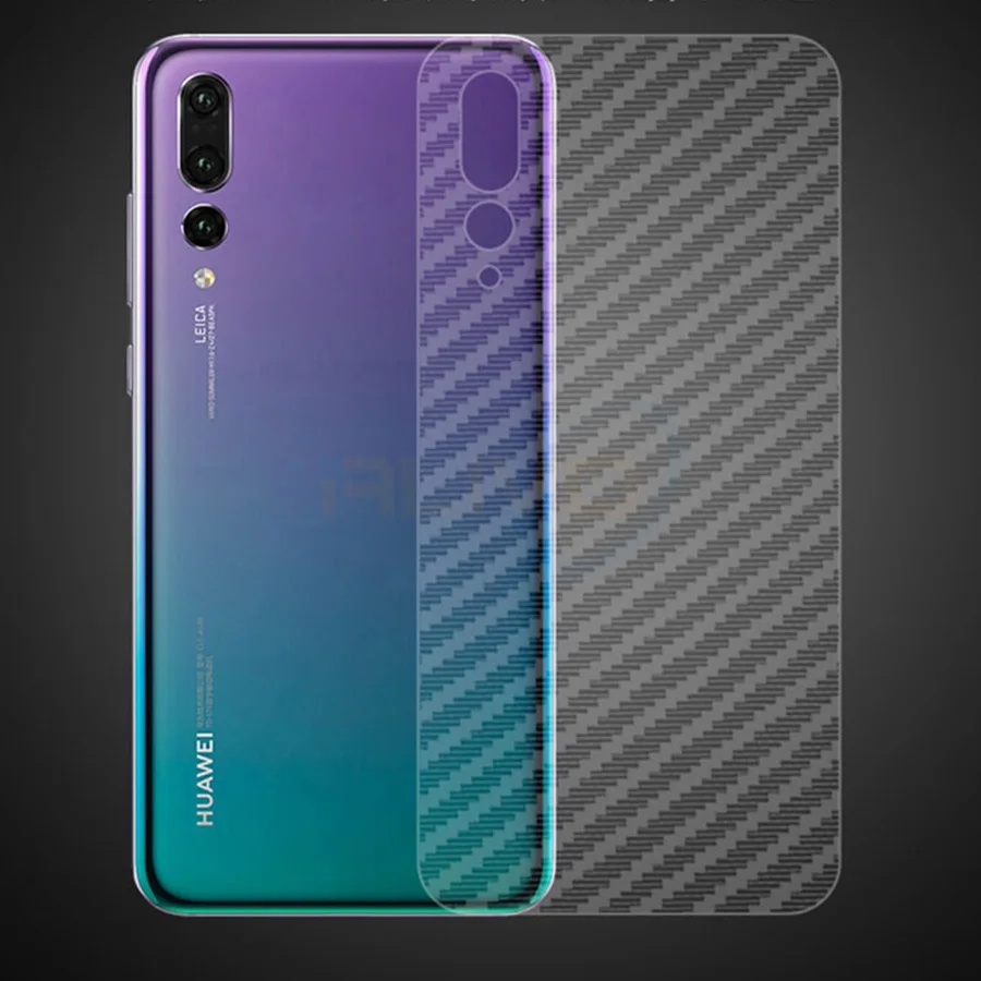 5 шт./лот 3D углеродного волокна задний Экран протектор для HuaWei P20 Lite Pro задняя
