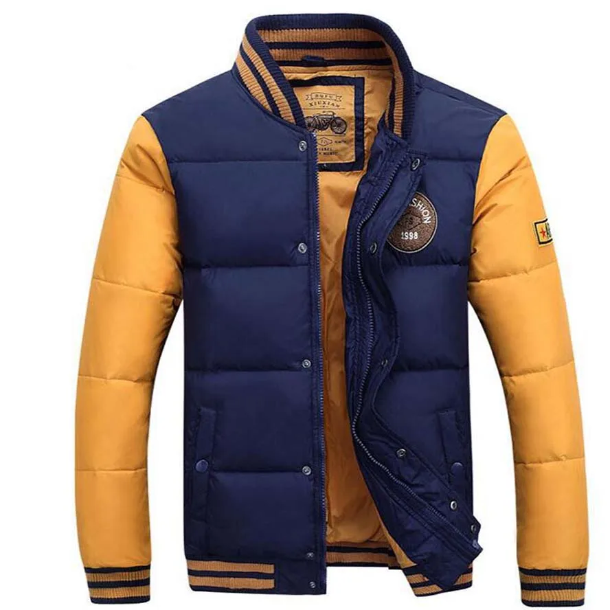 

Winter Jacket Men 2017 New Fashion Winter Coat Men Outerwear Short Slim Thickening Warm Wadded Jacket Female Parka Black