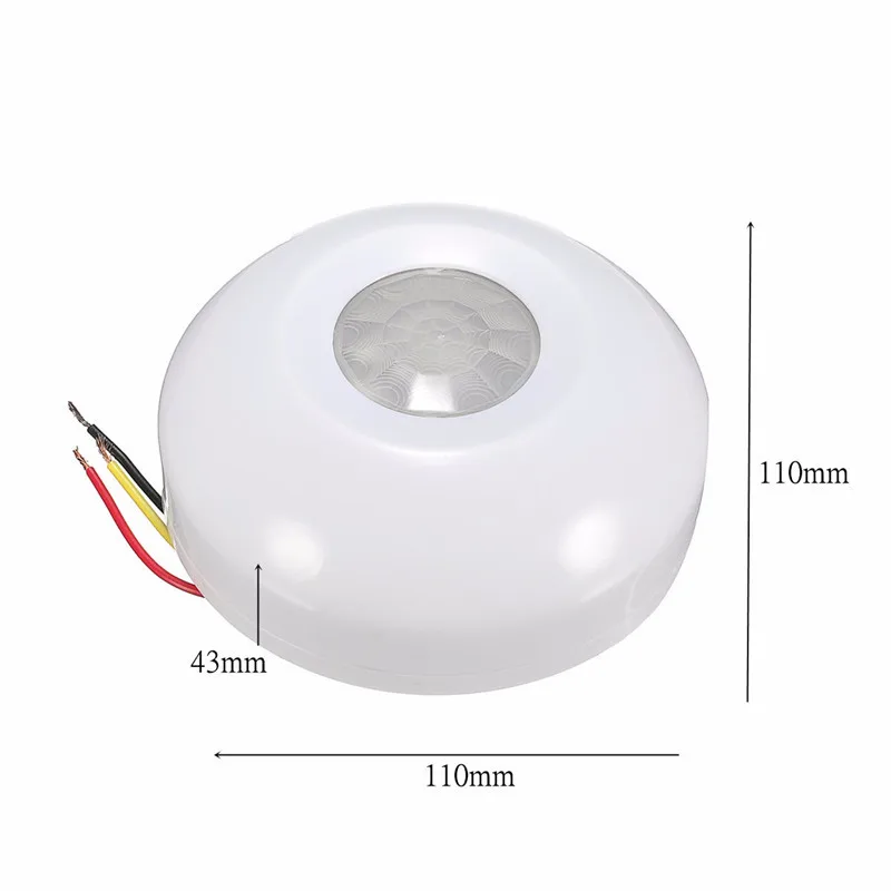 New 360 Degree Infrared Ceiling Human Body Induction Light Switch PIR Motion Sensor Detector Sensors AC 110V-250V | Лампы и освещение