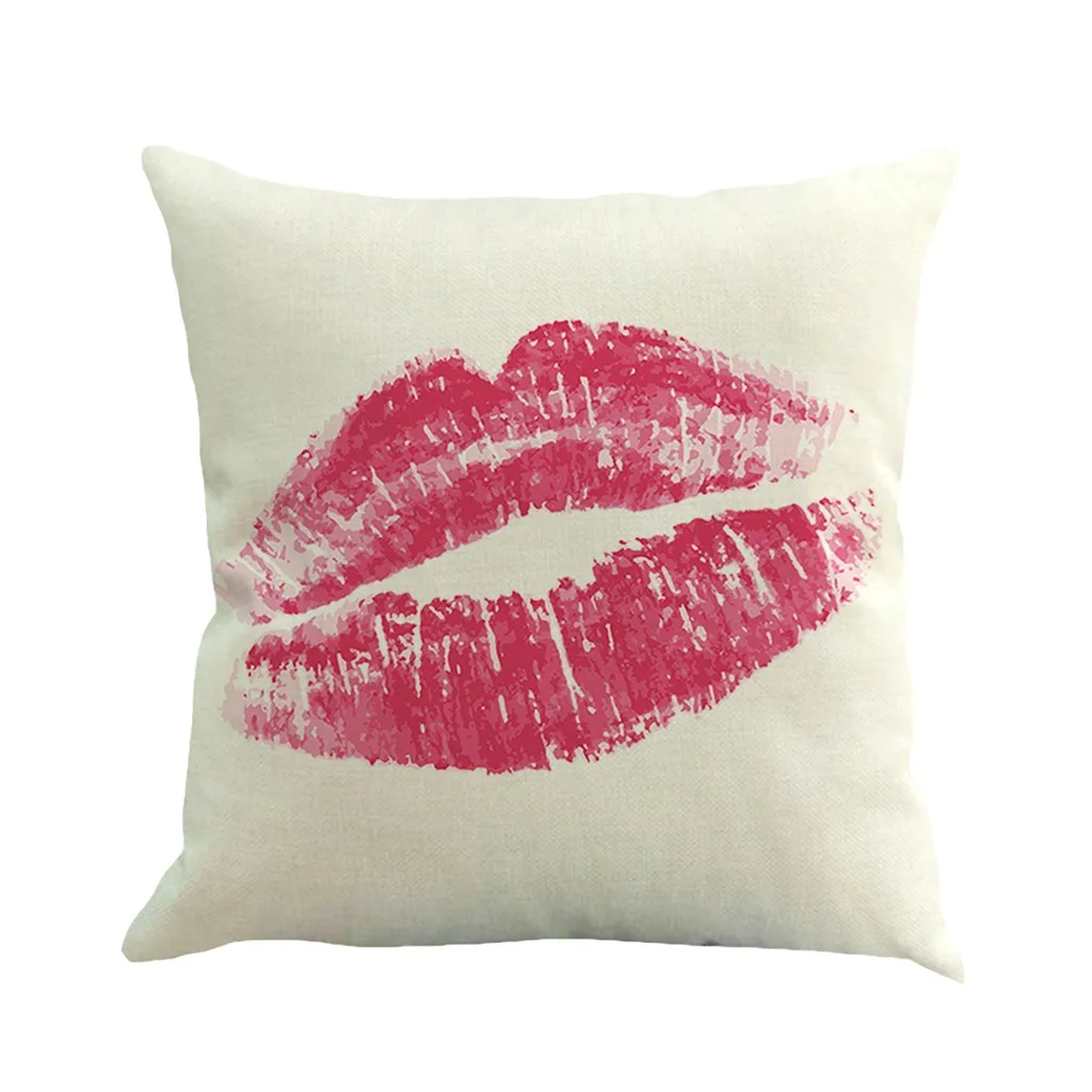 Couple Throw Pillow Case Valentine's Day Cotton Linen Couch Cushion Cover for Living Room Sofa Seat Decorative Gifts Favor L4 | Дом и сад