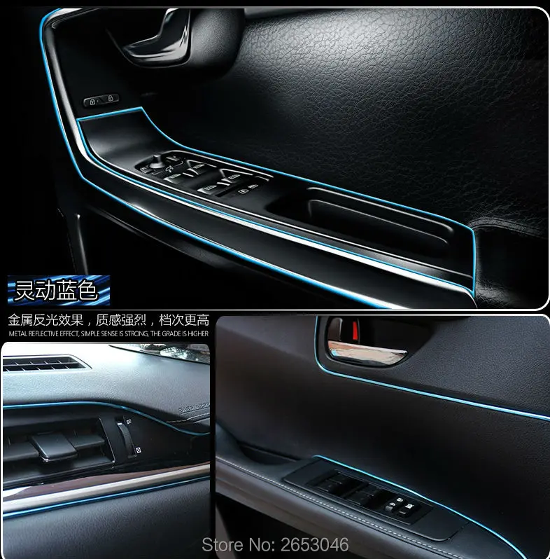 

5M Interior Sticker Decoration Strip Car Styling FOR volkswagen passat b5 b6 b7 golf 4 6 7 vw polo mk4 citroen c4 c5 Accessories