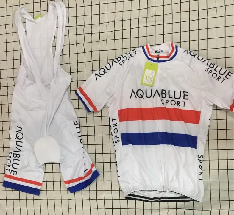 2017 Мужская велосипедная Джерси AQUA BLUE PRO TEAM UK CHAMPION одежда с коротким рукавом и