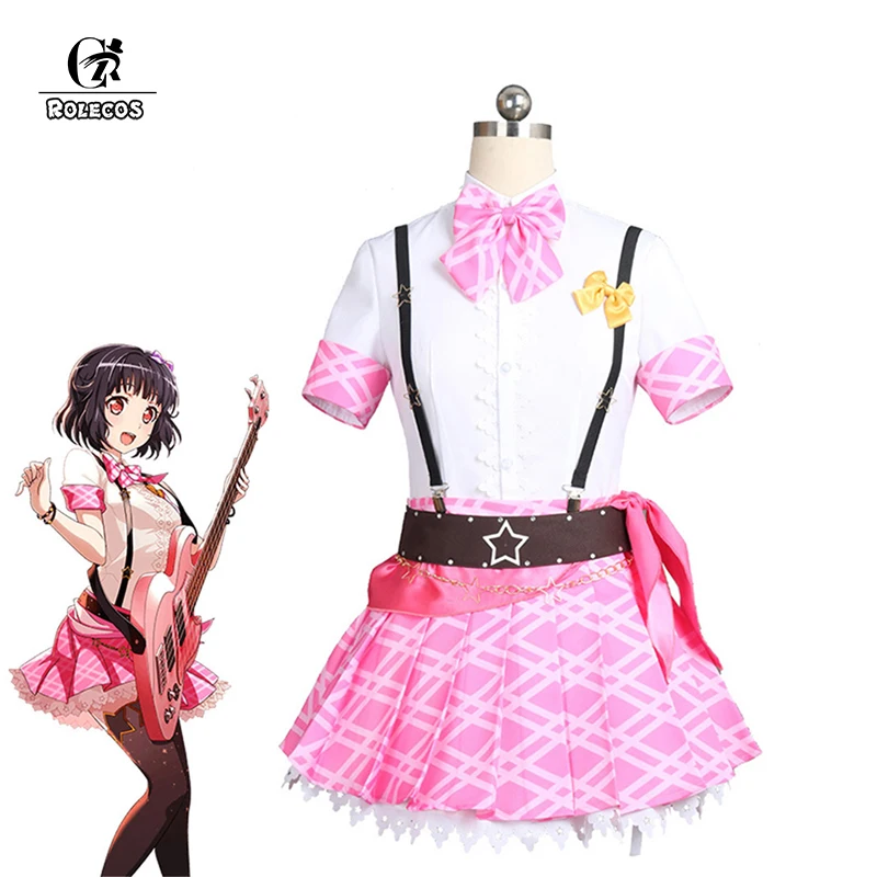 ROLECOS аниме BanG Dream! Костюмы для костюмированной вечеринки костюм косплея юбка